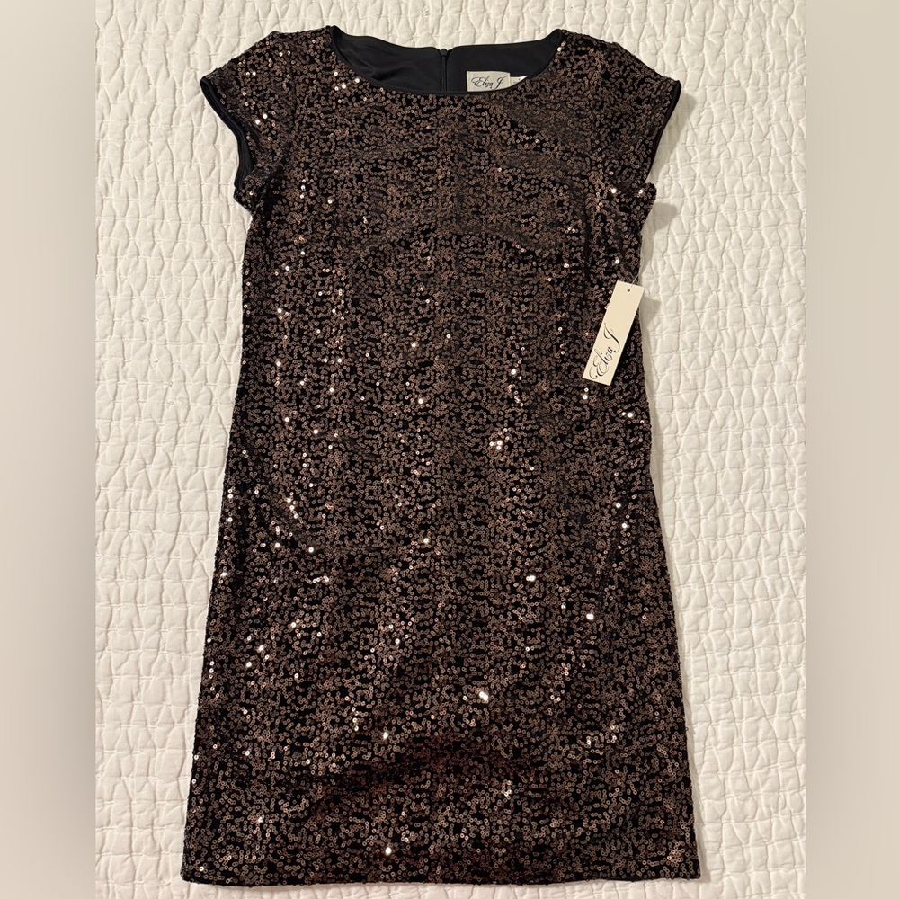 Eliza J Black Sequin Mini Dress